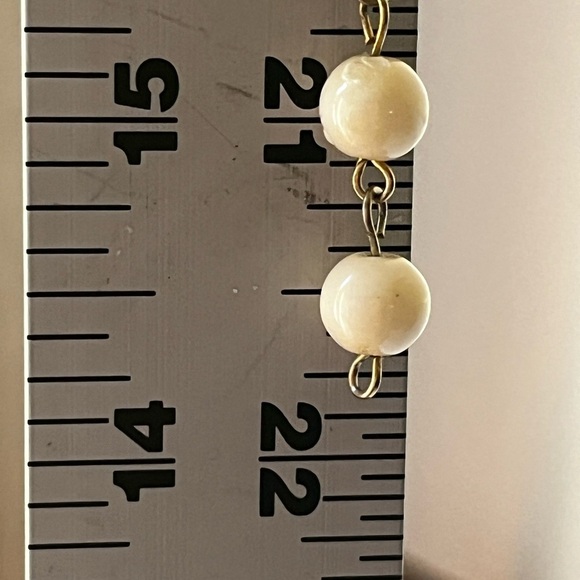 Elegant Cream Beaded Necklace art deco vintage - Picture 13 of 13